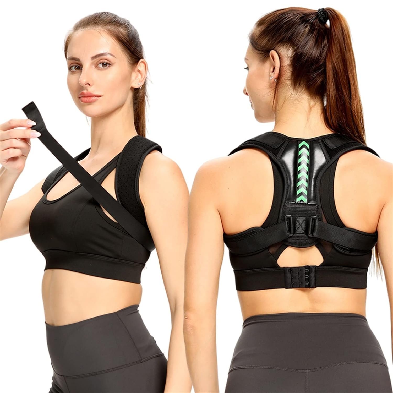 Adjustable Upper Back Shoulder Posture Correction Belt Clavicle Support Brace (1)