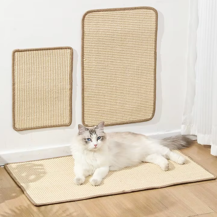 Wear-Resistant Vertical Wall-Mounted Sisal Cat Scratch Board (5)